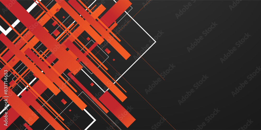Abstract Shape with Gradient orange and red Abstract Shape with Gradient orange and red