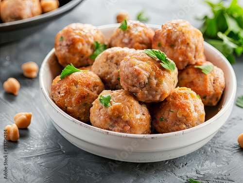 bowl of frozen meatballs on the table