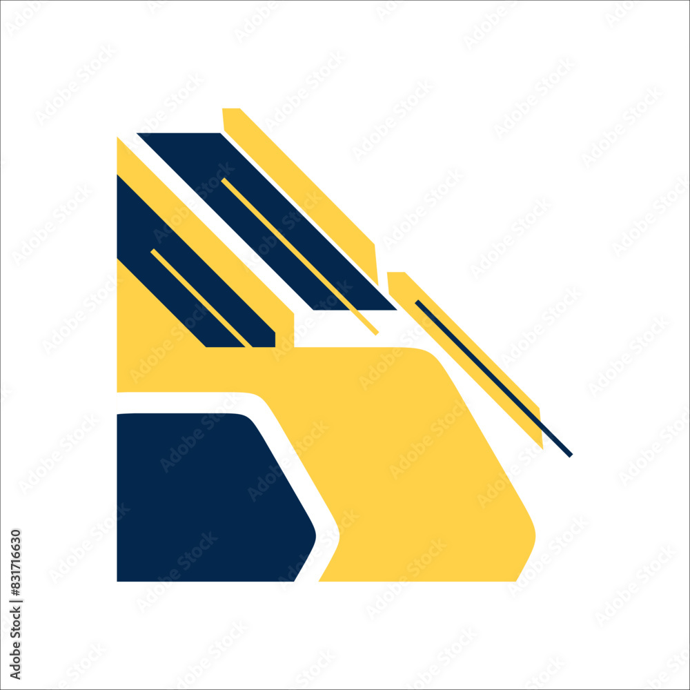 Corner geometric shape vector element Corner geometric shape vector element