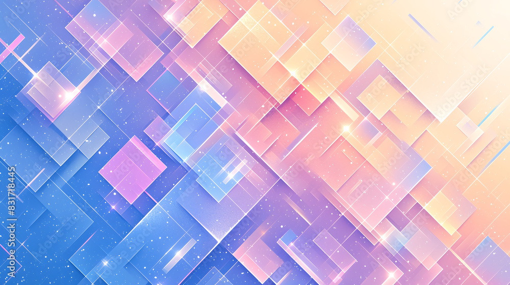 A vibrant presentation background with 3D pastel geometric shapes creating depth and interest, perfect for a modern and engaging abstract design A vibrant presentation background with 3D pastel geometric shapes creating depth and interest, perfect for a modern and engaging abstract design