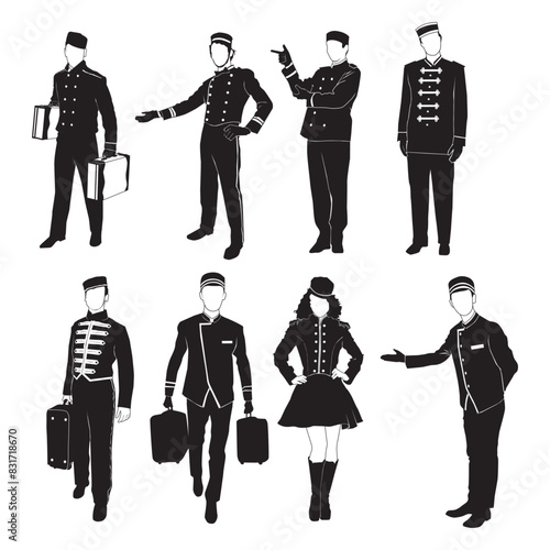 The bellboy is friendly and happy to help guests who come to the hotel