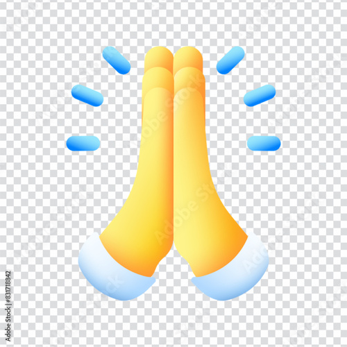 Pray vector icon design in eps 10