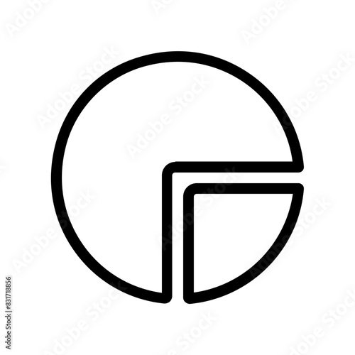 Pie Chart Education line icon