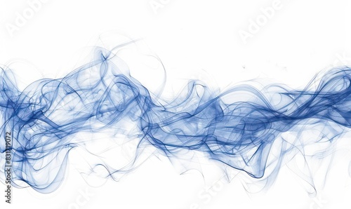 abstract blue wallpaper with artistic and fuzzy lines on a white background 