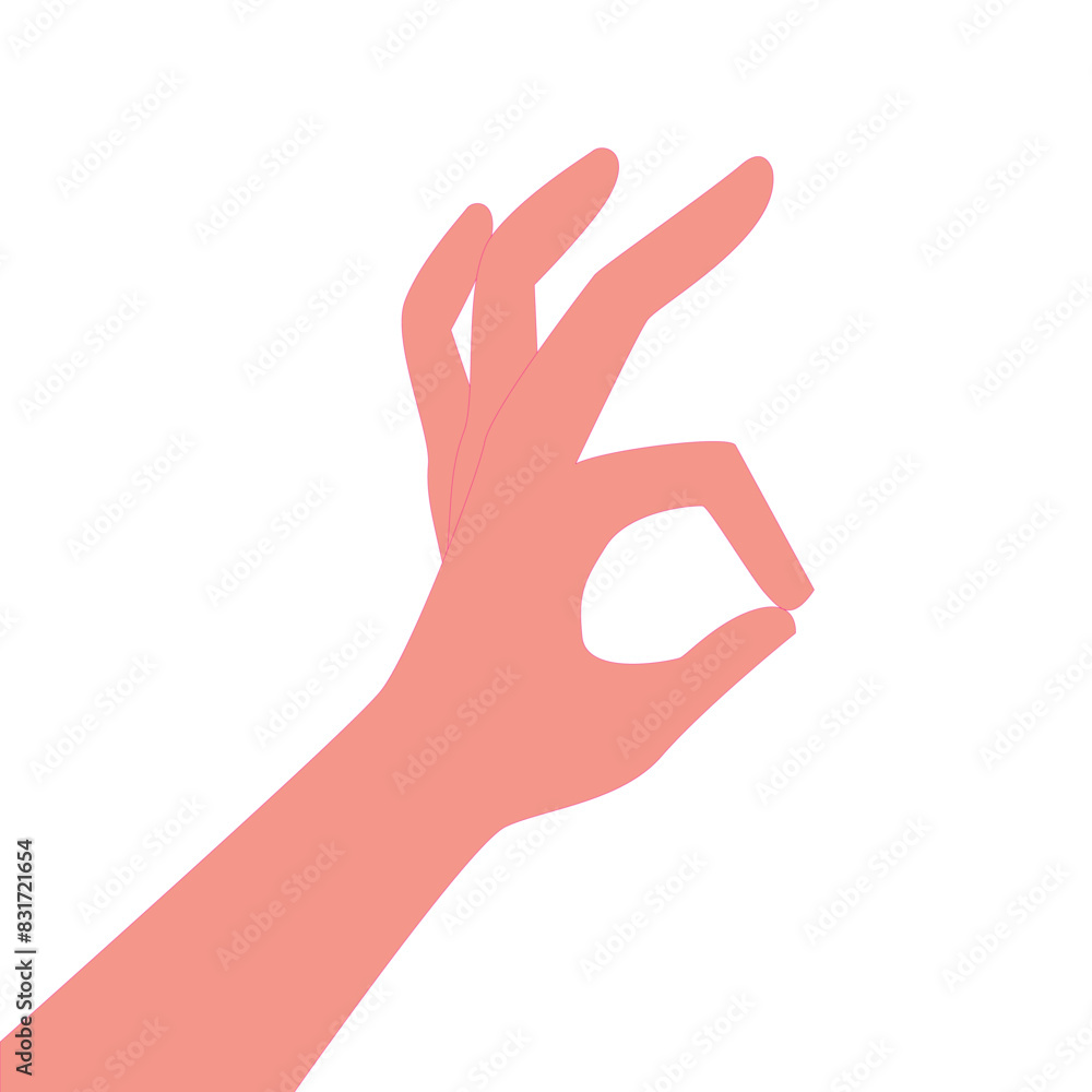 Gesture okay line icon, e commerce and marketing, best choice sign vector graphics Gesture okay line icon, e commerce and marketing, best choice sign vector graphics