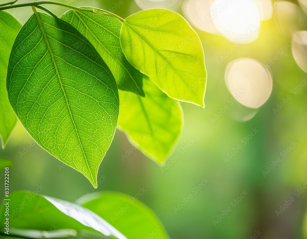 Verdant Vibes: Summer Green Leaf Background Verdant Vibes: Summer Green Leaf Background