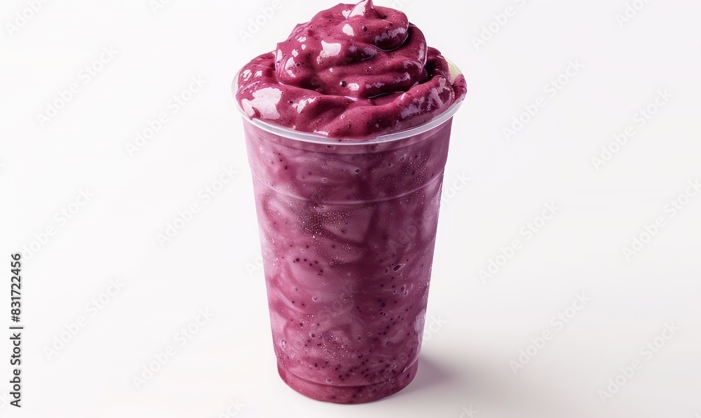iced acai smoothie wallpaper with very professional setting and nice details, isolated on a white background iced acai smoothie wallpaper with very professional setting and nice details, isolated on a white background