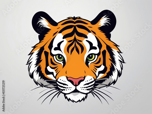 tiger head vector illustration