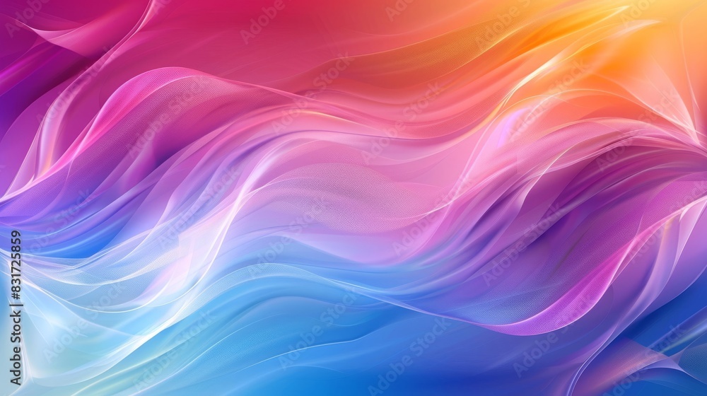 Blended swirling colors creating a vibrant digital wave Blended swirling colors creating a vibrant digital wave