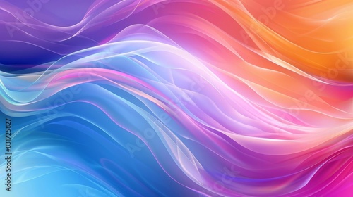 Wallpaper Mural Swirling colors blend in a vibrant digital wave Torontodigital.ca