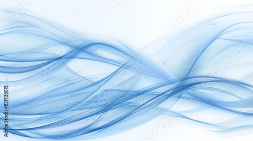 Fluidity defines the dance of intertwining blue waves