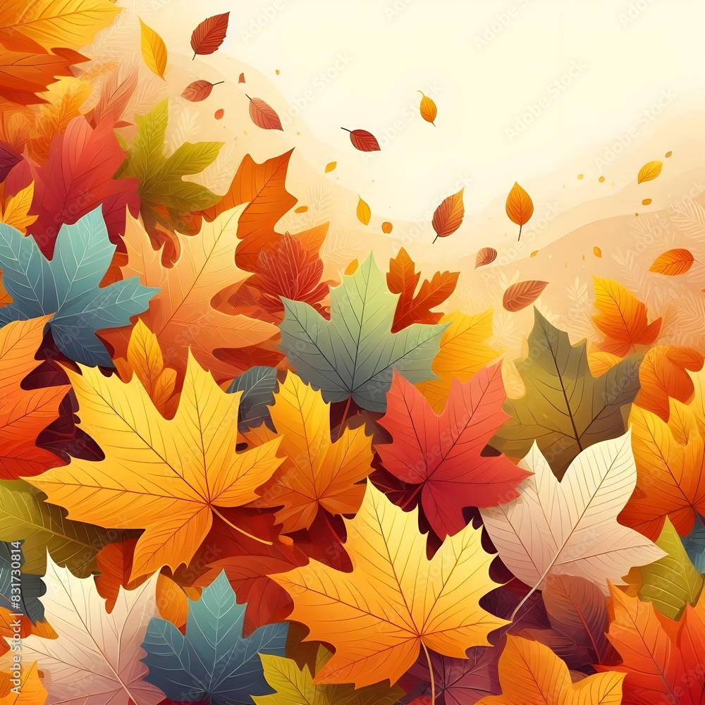 Fototapeta premium autumn leaves background