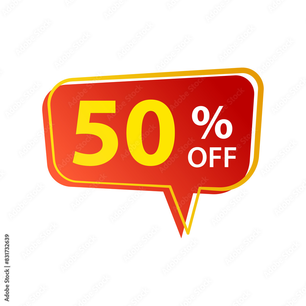 50 percent discount banner label promotion 50 percent discount banner label promotion