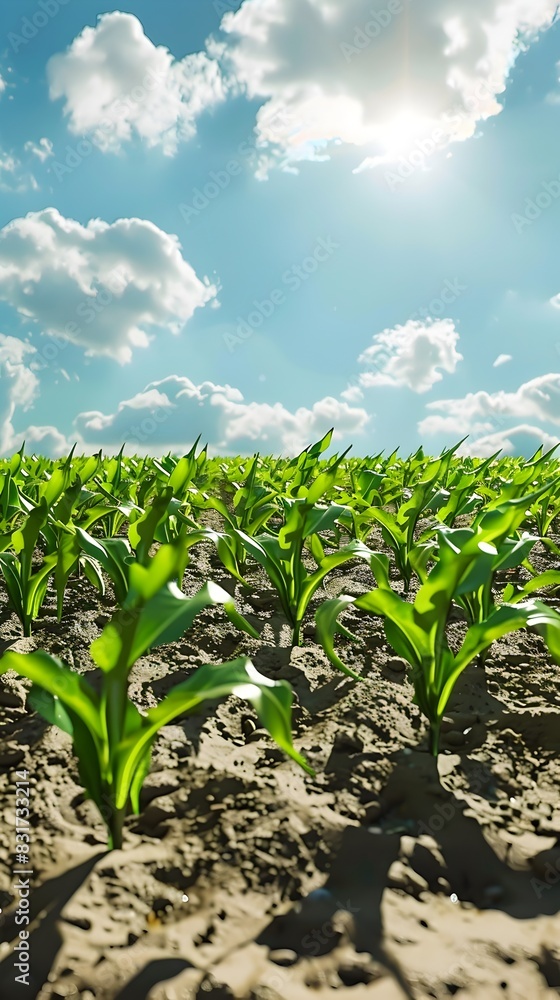 Genetically Modified Crops Growing in a Test Field for Agricultural Biotechnology Research Genetically Modified Crops Growing in a Test Field for Agricultural Biotechnology Research