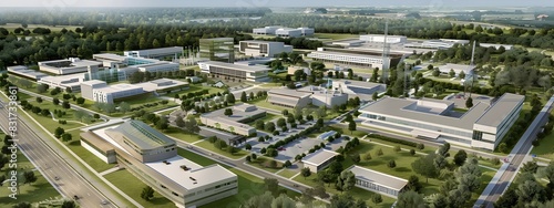 Expansive Biotechnology Park with Cutting Edge Research Facilities in a Thriving Urban Landscape