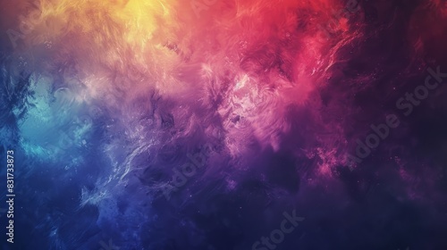 Abstract colorful cosmic background of the universe.