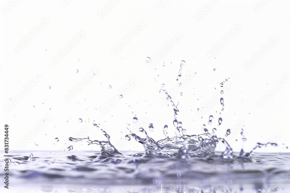 Dynamic splash of water on isolated background. Dynamic splash of water on isolated background.