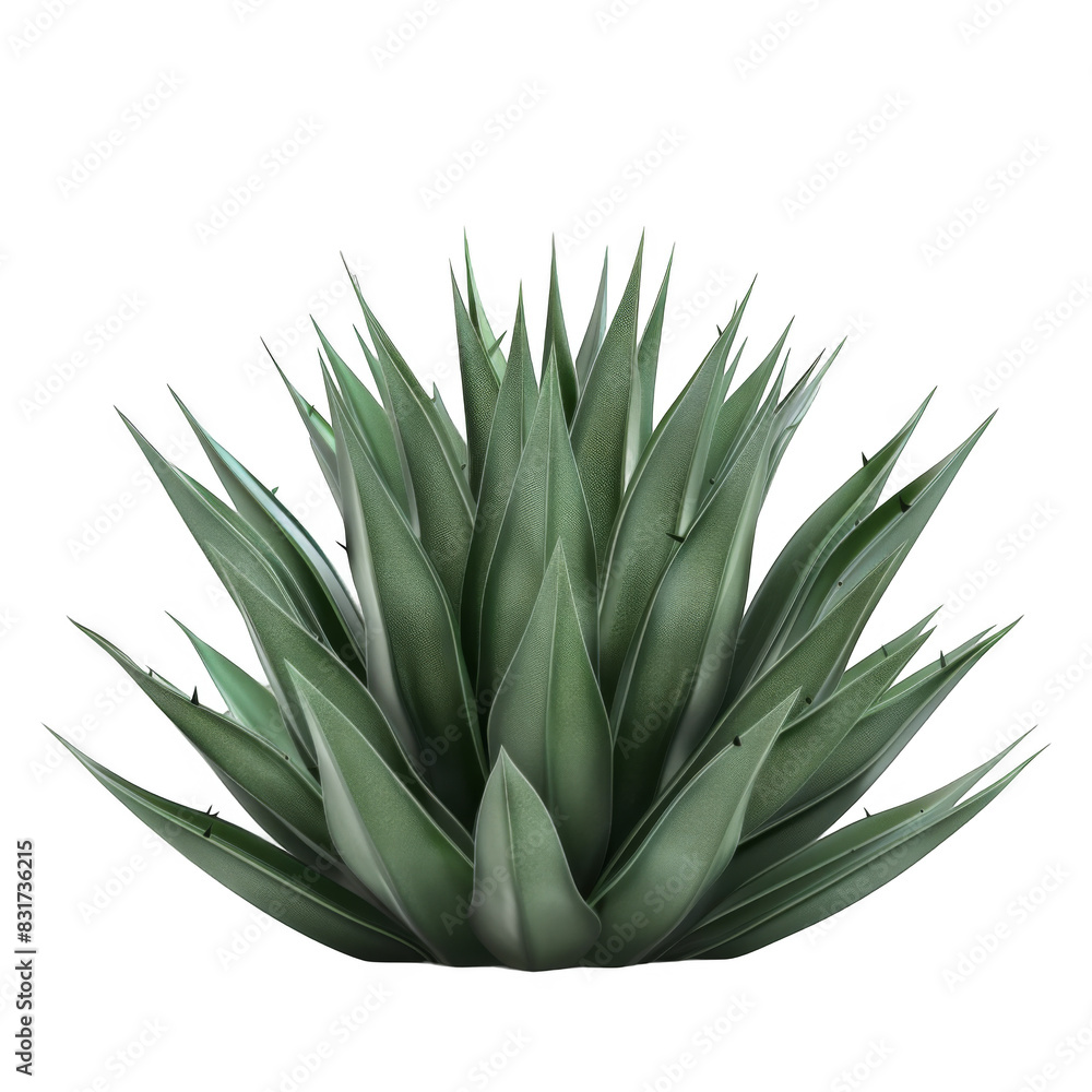 Obraz premium Agave bush isolated on white background
