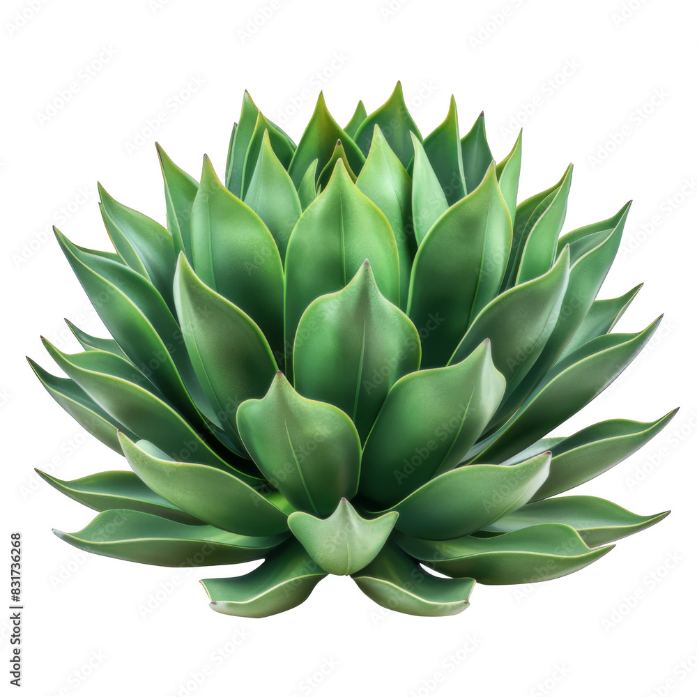 Agave bush isolated on white background Agave bush isolated on white background