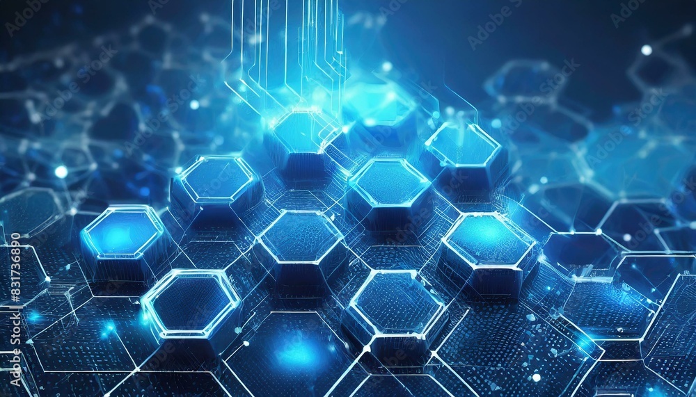 テクノロジーと青い電流、存在感のある模様、くっきりとシンプル、クールでスタイリッシュに表現 Generated by AI テクノロジーと青い電流、存在感のある模様、くっきりとシンプル、クールでスタイリッシュに表現 Generated by AI