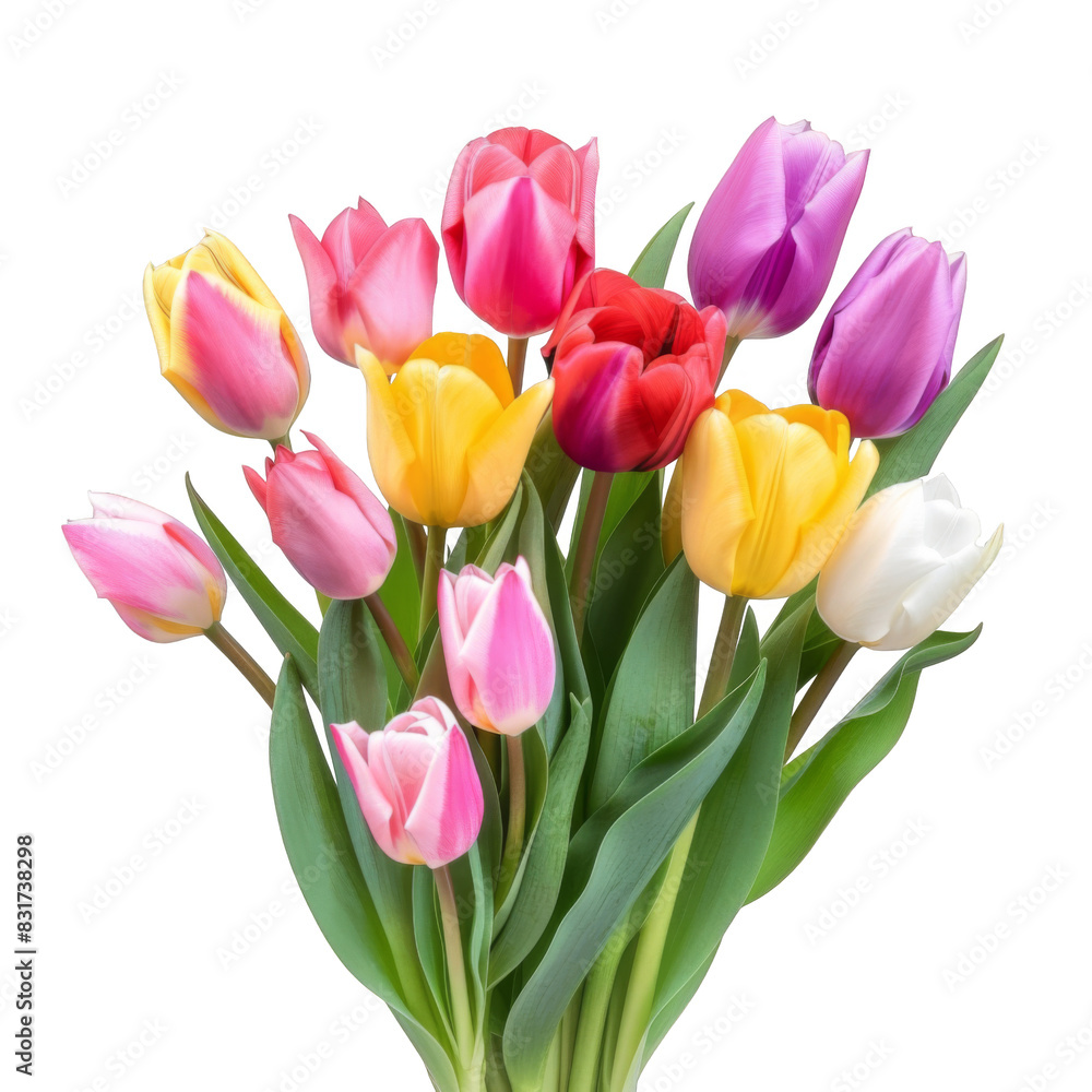 Beautiful tulip Flower bouquet isolated on white background Beautiful tulip Flower bouquet isolated on white background