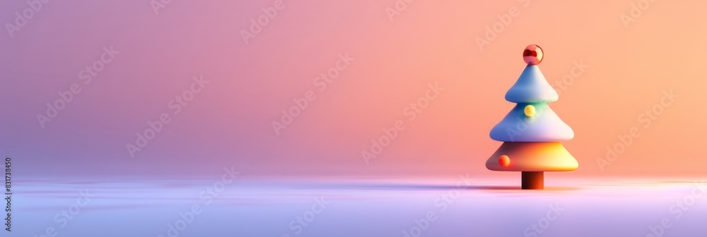 Abstract Christmas Tree Design with Gradient Purple to Blue Background, Symbolizing Festive Spirit and Holiday Magic Abstract Christmas Tree Design with Gradient Purple to Blue Background, Symbolizing Festive Spirit and Holiday Magic