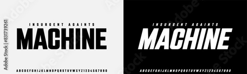 Sports minimal tech font letter set. Luxury vector typeface for company. Modern gaming fonts logo design. photo