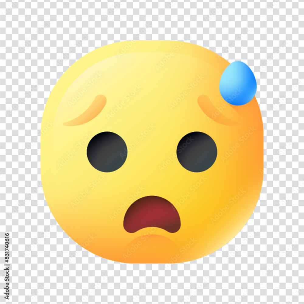 Fototapeta premium Worried vector icon design in eps 10