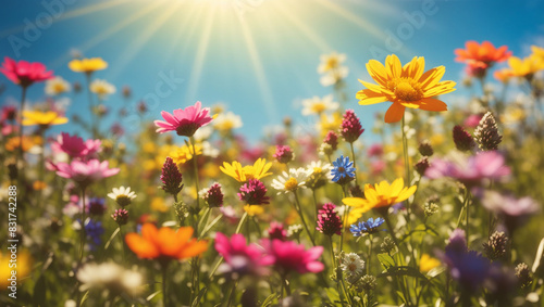 field of flowers