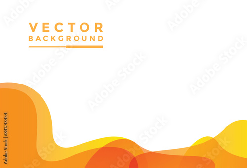 Orange background vector illustration lighting effect graphic for text and message board design infographic.