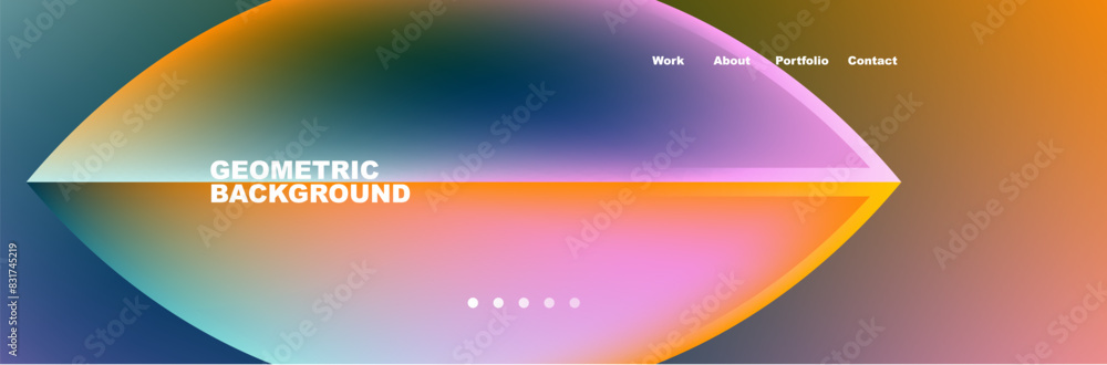 Minimal geometric web site page template design. Vector Illustration For Wallpaper, Banner, Background, Card, Book Illustration, landing page Minimal geometric web site page template design. Vector Illustration For Wallpaper, Banner, Background, Card, Book Illustration, landing page