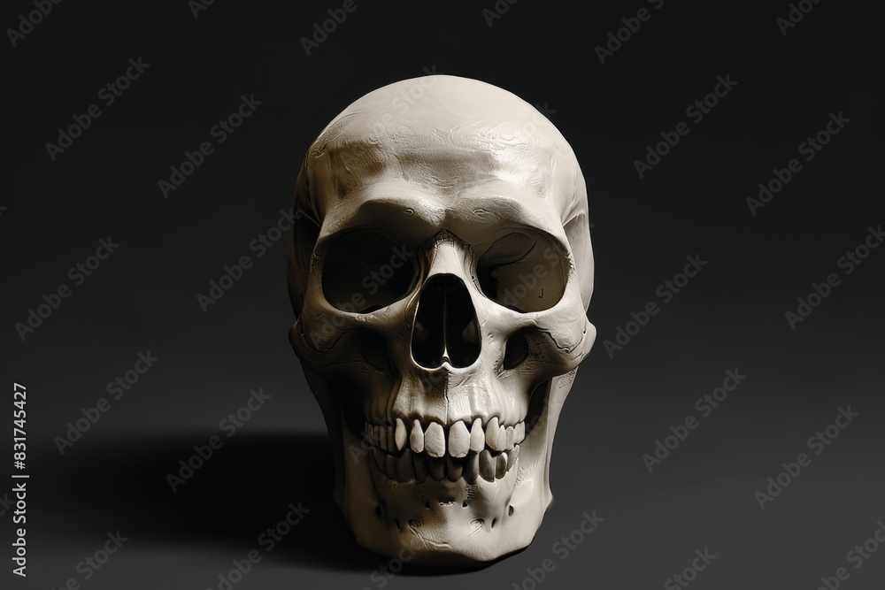 3d view skull 3d view skull