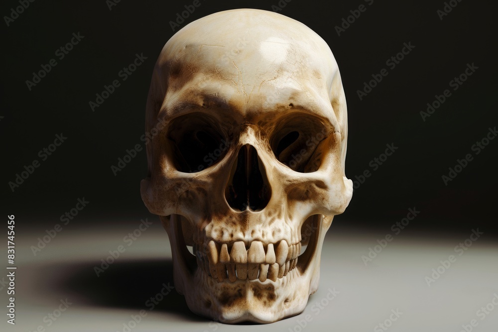 3d view skull 3d view skull