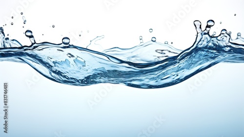 water splash isolated on white