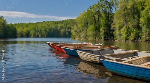 boat on the lake