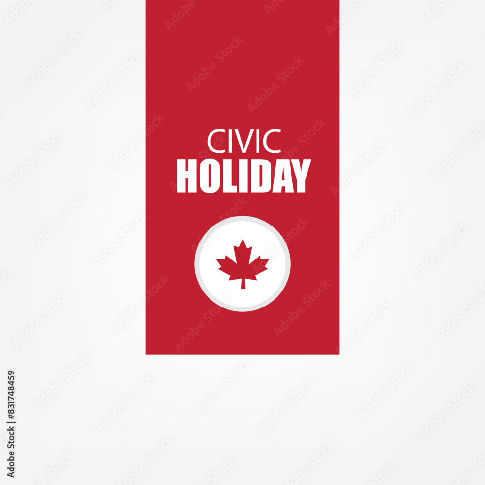 Civic Holiday vector graphic is great for Civic Holiday celebrations. flat design. flyer design. flat illustration. Simple and Elegant Design Civic Holiday vector graphic is great for Civic Holiday celebrations. flat design. flyer design. flat illustration. Simple and Elegant Design