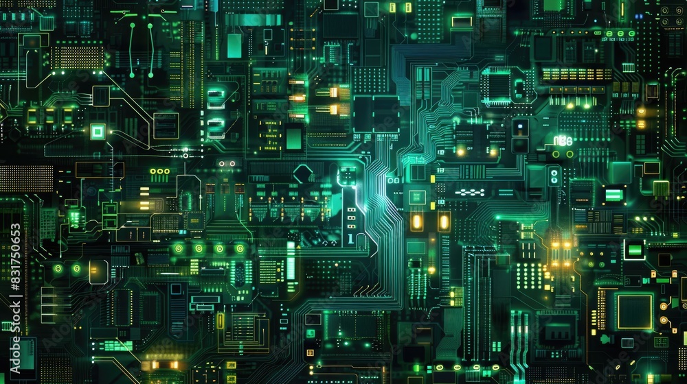 Abstract computer circuit board wallpaper background Abstract computer circuit board wallpaper background