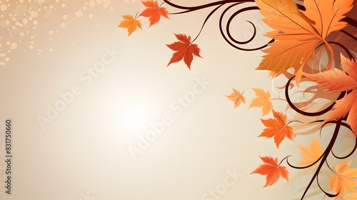 Decorative autumnal background