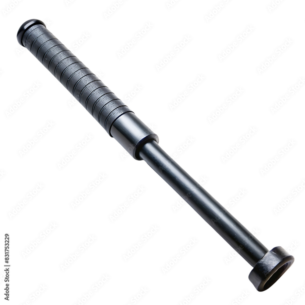 black police baton on transparent background black police baton on transparent background