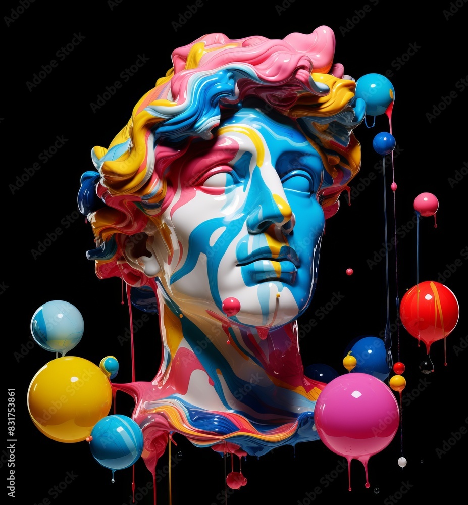 Abstract Alchemy The Animated Head of Color and Form Abstract Alchemy The Animated Head of Color and Form