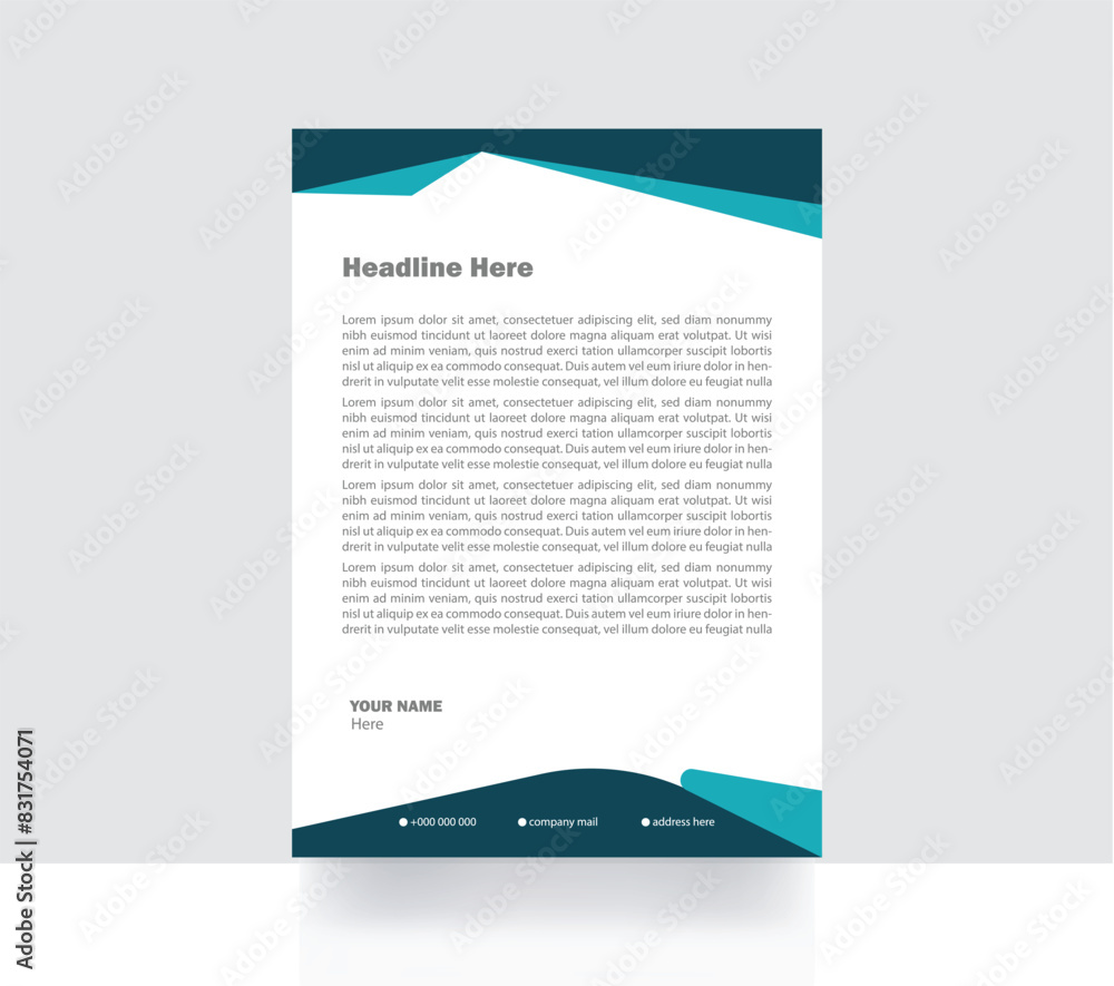 Business letterhead design template
Business letterhead design template