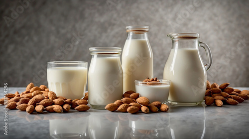 almond milk production