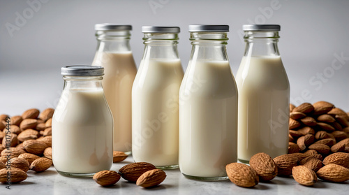 almond milk production