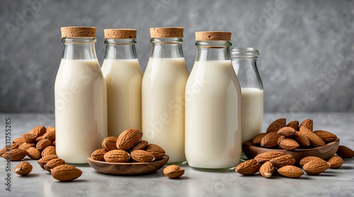 almond milk production