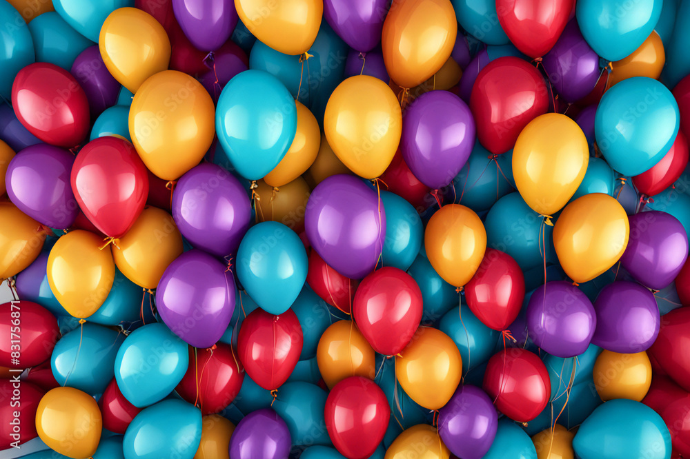 Colorful many balloons abstract background. Colorful many balloons abstract background.