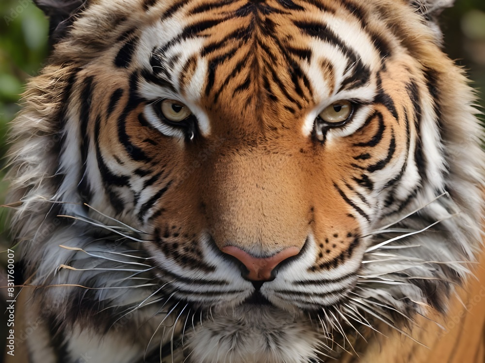Portrait of a Bengal tiger, close-up Portrait of a Bengal tiger, close-up