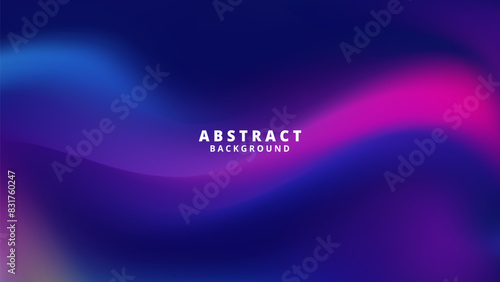 Elegant mesh wave blur background featuring a shimmering blue violet gradient for attention grabbing social media posts