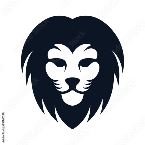 Elegant and dignified lion head logo design
