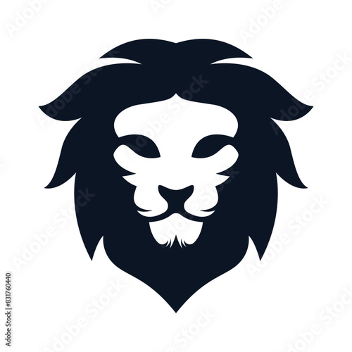 Elegant and dignified lion head logo design