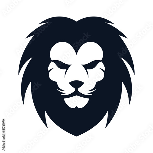 Elegant and dignified lion head logo design